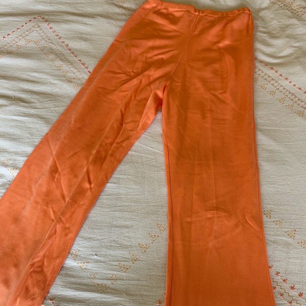 Vintage 60s/70s Salmon Knit Pants